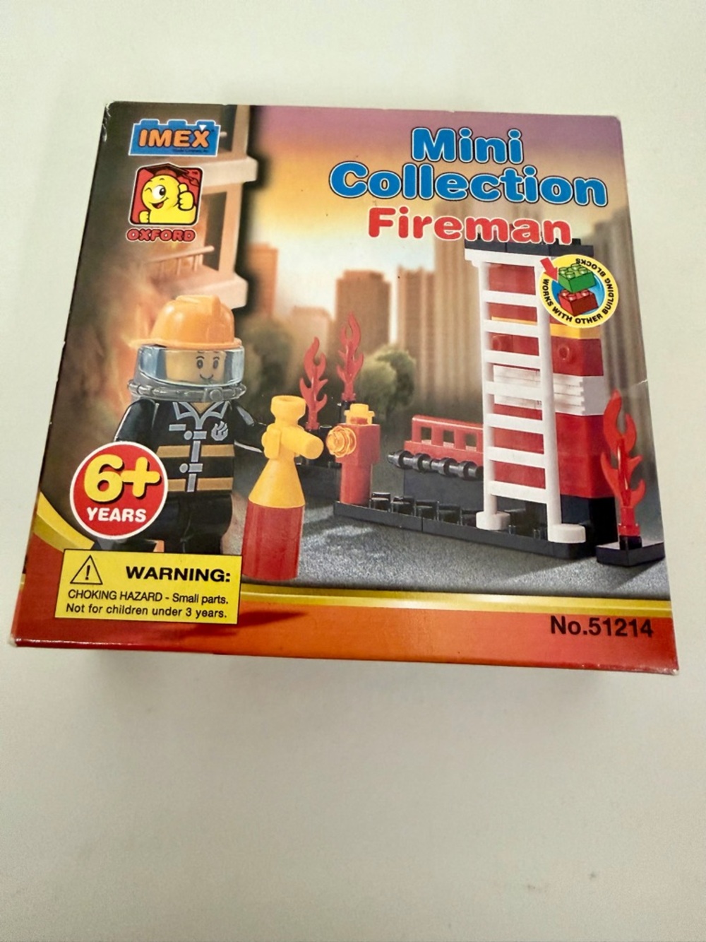 Vintage Imex Mini Collection Fireman Lego Mini Figure New in Box
